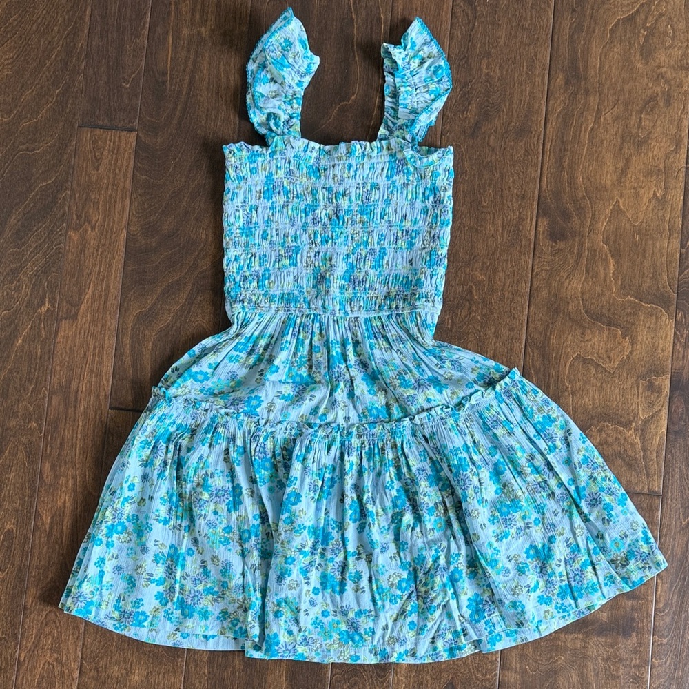 Aerie Blue Floral Dress